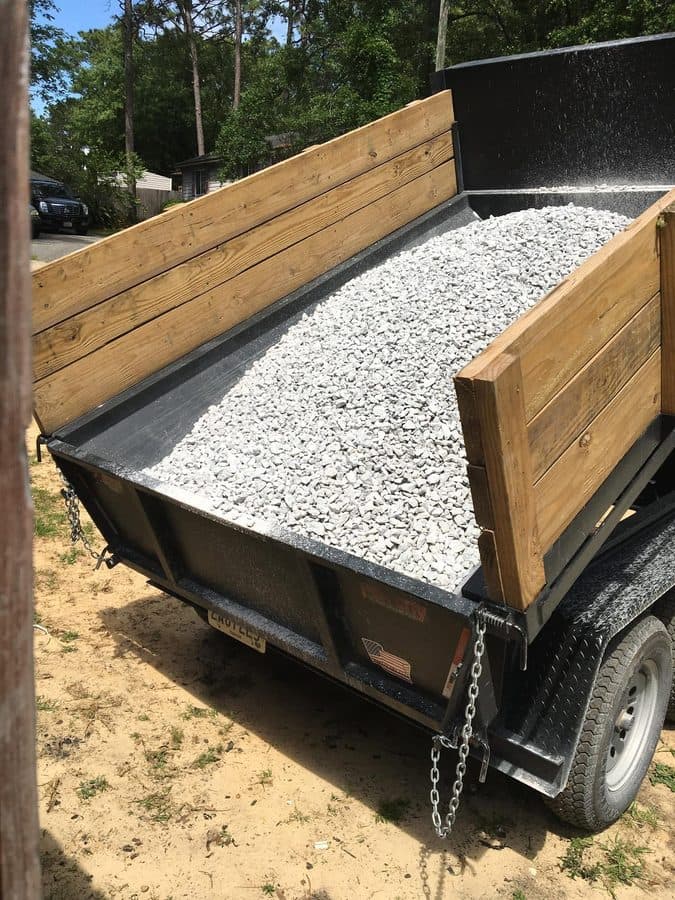 #57 limestone rock for driveways and drainage