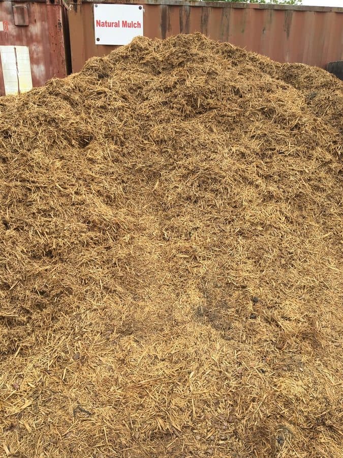 Natural mulch for flower beds and tree areas